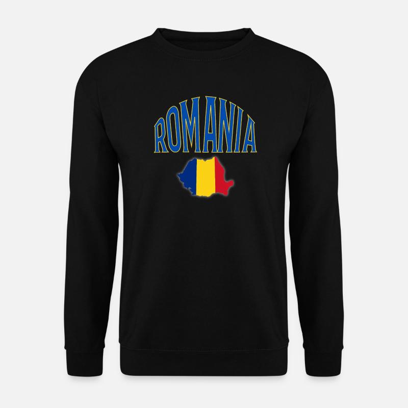Romania - Unisex Pullover - Schwarz