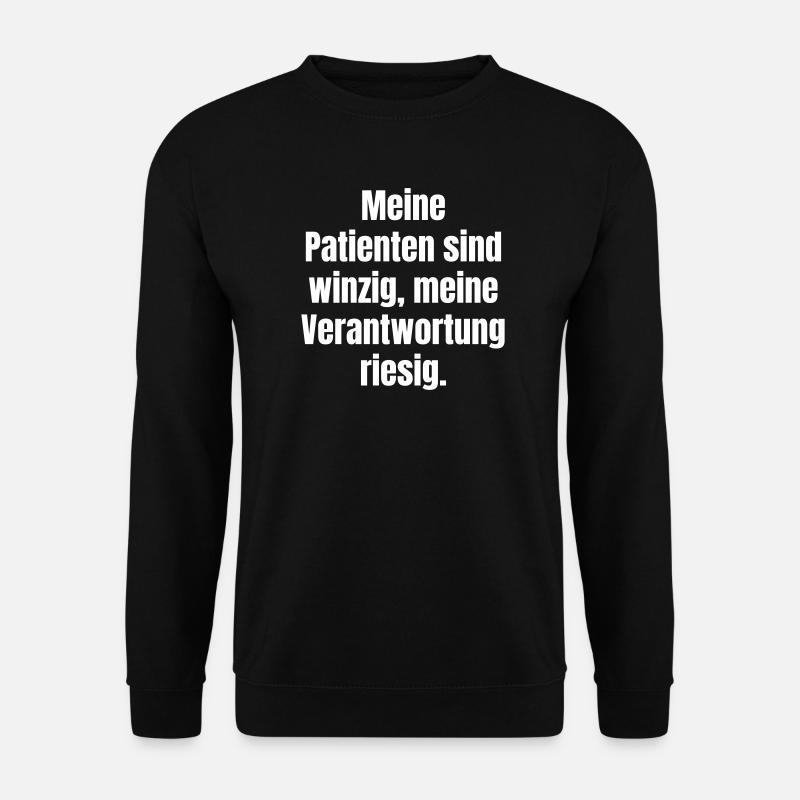 Petits patients, grosse responsabilité - Sweat-shirt Unisexe - noir