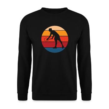 Tennis - Unisex Pullover - Schwarz - Vorne - Alina (178cm) & Michal (187cm)