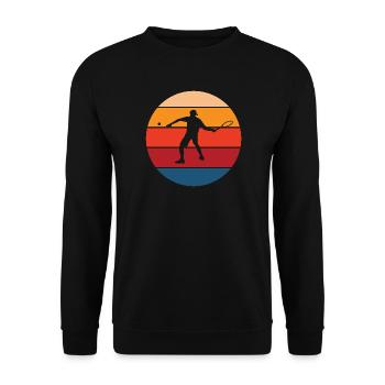 Tennis - Unisex Pullover - Schwarz - Vorne - Alina (178cm) & Michal (187cm)