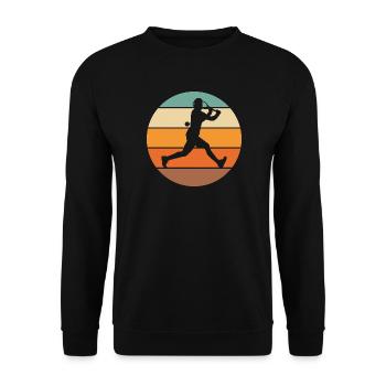 Tennis - Unisex Pullover - Schwarz - Vorne - Alina (178cm) & Michal (187cm)