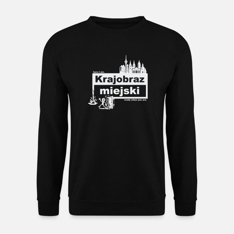 Stadtbild - polnisch - ready when you are - Unisex Pullover - Schwarz