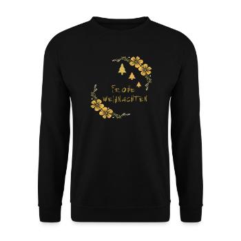 Merry Christmas - Unisex Sweatshirt - black - Front - Alina (178cm) & Michal (187cm)