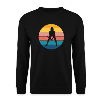 Tennis - Unisex Pullover - Schwarz - Vorne - Alina (178cm) & Michal (187cm)