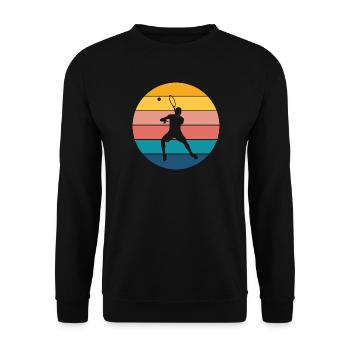 tennis - Sweat-shirt Unisexe - noir - Devant - Alina (178cm) & Michal (187cm)