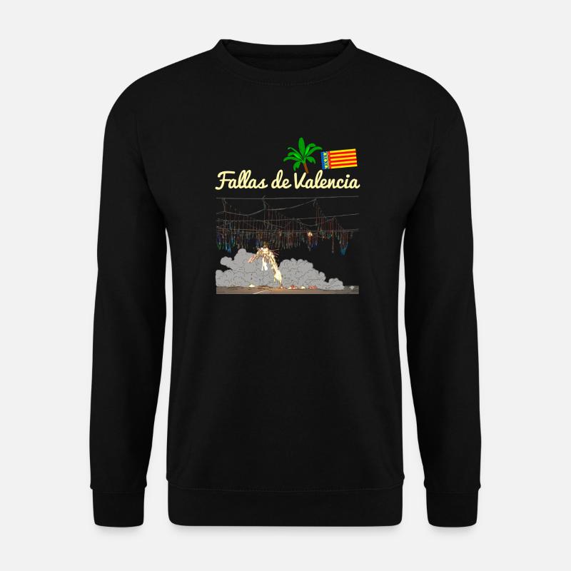 Fallas de Valencia Mascleta - Unisex Sweatshirt - black