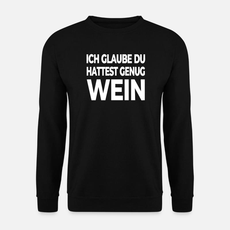 Wein - Unisex Pullover - Schwarz