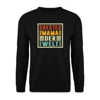La meilleure maman du monde offre Noël - Sweat-shirt Unisexe - noir - Devant - Alina (178cm) & Michal (187cm)
