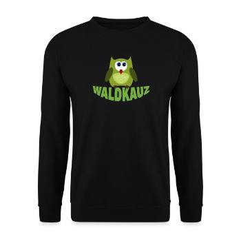 Tawny owl - Unisex Sweatshirt - black - Front - Alina (178cm) & Michal (187cm)