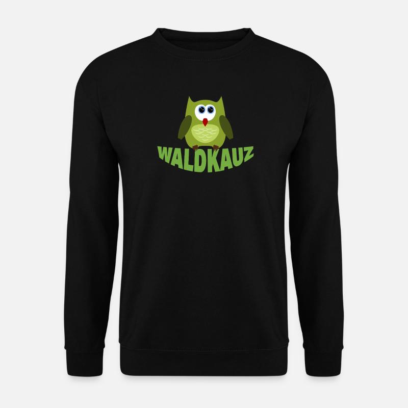 WALDKAUZ - Unisex Pullover - Schwarz