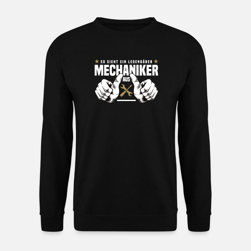 Mechaniker - Unisex Pullover - Schwarz