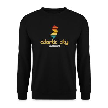 Atlantic City - New Jersey - United States America - Unisex Sweatshirt - black - Front - Alina (178cm) & Michal (187cm)