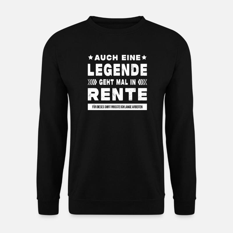 Rentner Ruhestand Geschenkidee - Unisex Pullover - Schwarz