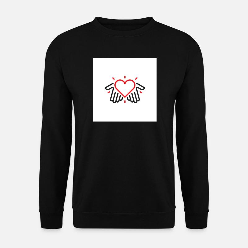 Hände der Liebe - Unisex Pullover - Schwarz
