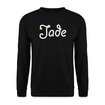 jade - Unisex Sweatshirt - black - Front - Alina (178cm) & Michal (187cm)