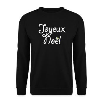 Merry Christmas - Unisex Sweatshirt - black - Front - Alina (178cm) & Michal (187cm)