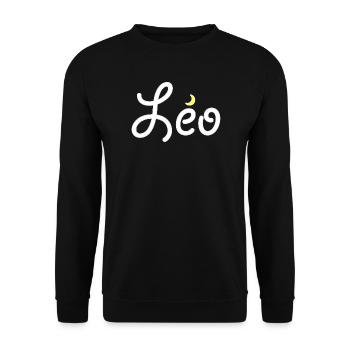 Löwe - Unisex Pullover - Schwarz - Vorne - Alina (178cm) & Michal (187cm)