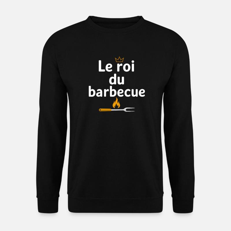 König des Grillens - Unisex Pullover - Schwarz