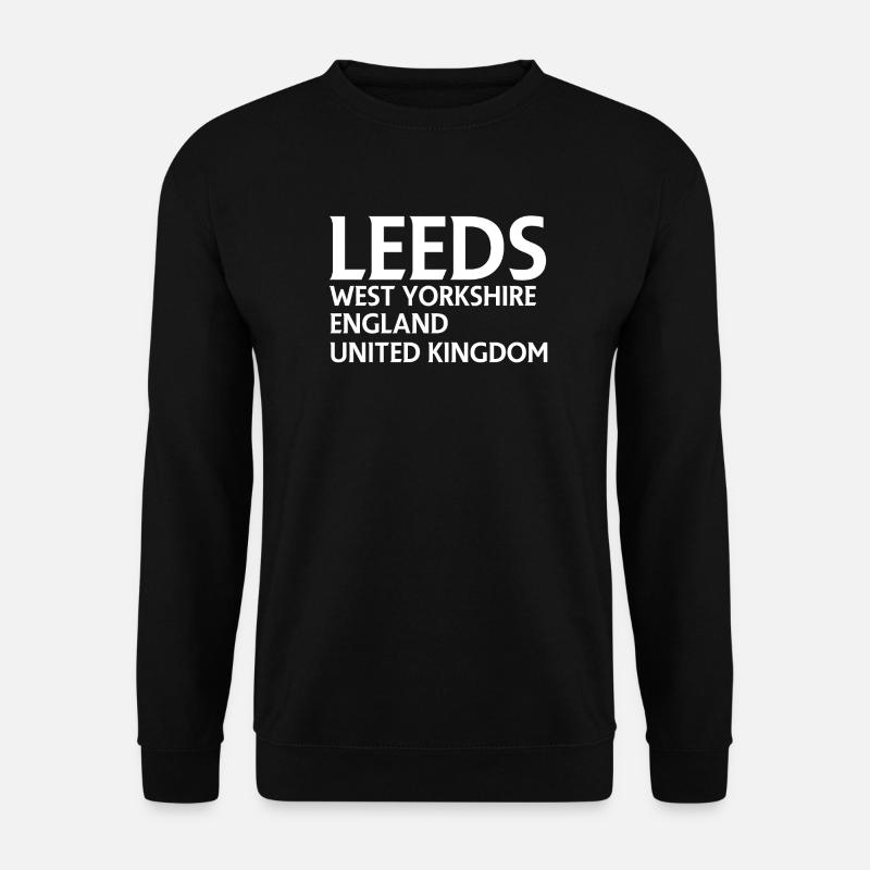 Leeds – England Liedtextdesign - Unisex Pullover - Schwarz