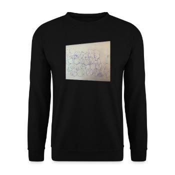 Verzerrtes Berlin Souvenir - Unisex Pullover - Schwarz - Vorne - Alina (178cm) & Michal (187cm)