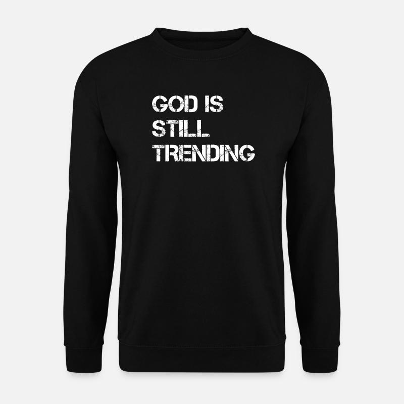 Gott bleibt im Trend - Unisex Sweatshirt - black