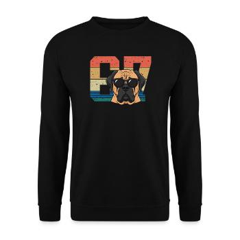 Pride Pup Sunglasses 67 Meme - Unisex Sweatshirt - black - Front - Alina (178cm) & Michal (187cm)