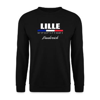 Lille - Unisex Pullover - Schwarz - Vorne - Alina (178cm) & Michal (187cm)
