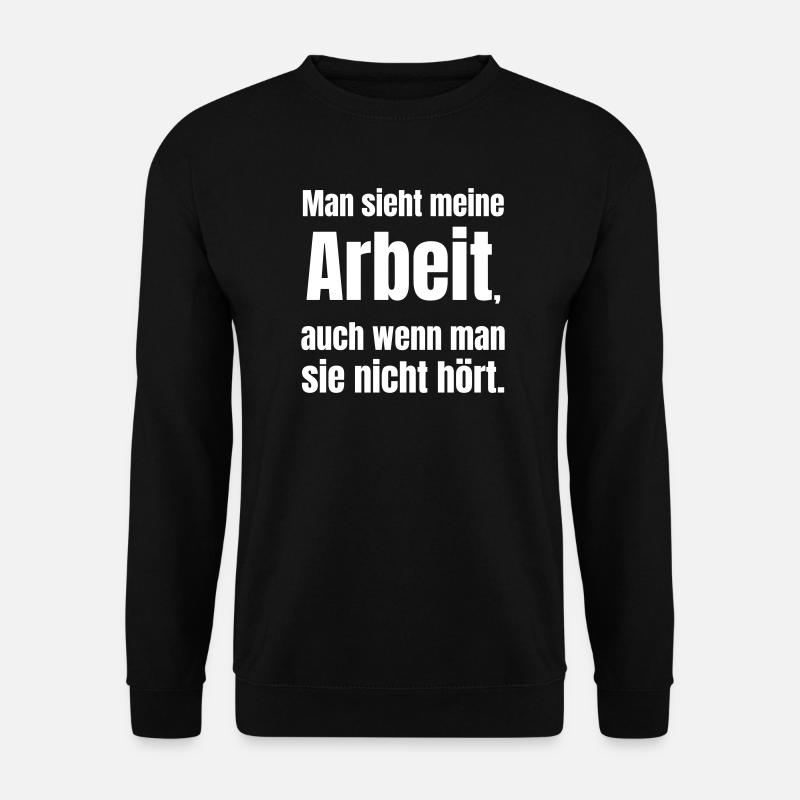Visible work printed soundlessly - Unisex Sweatshirt - black
