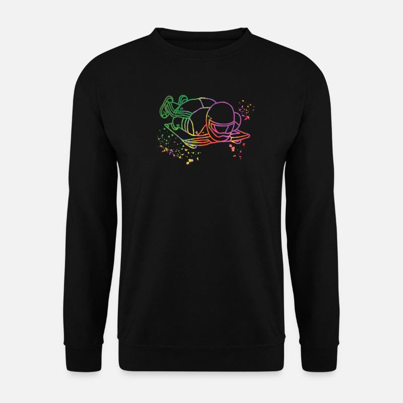 Skeleton Bobsleigh Winter Sports Sled - Unisex Sweatshirt - black