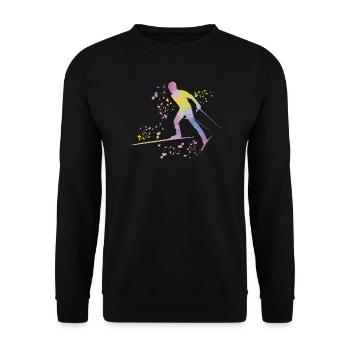 Ski de fond Ski de fond - Sweat-shirt Unisexe - noir - Devant - Alina (178cm) & Michal (187cm)