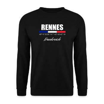 Rennes - Unisex Pullover - Schwarz - Vorne - Alina (178cm) & Michal (187cm)