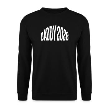 Daddy 2026 - Unisex Sweatshirt - black - Front - Alina (178cm) & Michal (187cm)