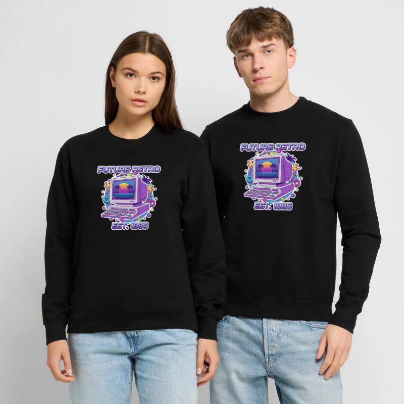 Future Retro 1985 – Vintage Computer Design Unisex Pullover