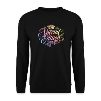 Special Edition Bunt - Unisex Pullover - Schwarz - Vorne - Alina (178cm) & Michal (187cm)