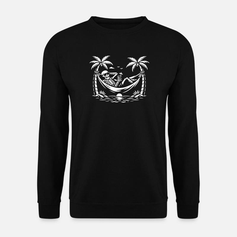 Skelett-Hammock-Paradies - Unisex Pullover - Schwarz