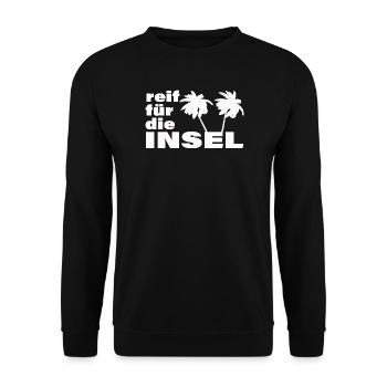 READY FOR THE ISLAND - Unisex Sweatshirt - black - Front - Alina (178cm) & Michal (187cm)