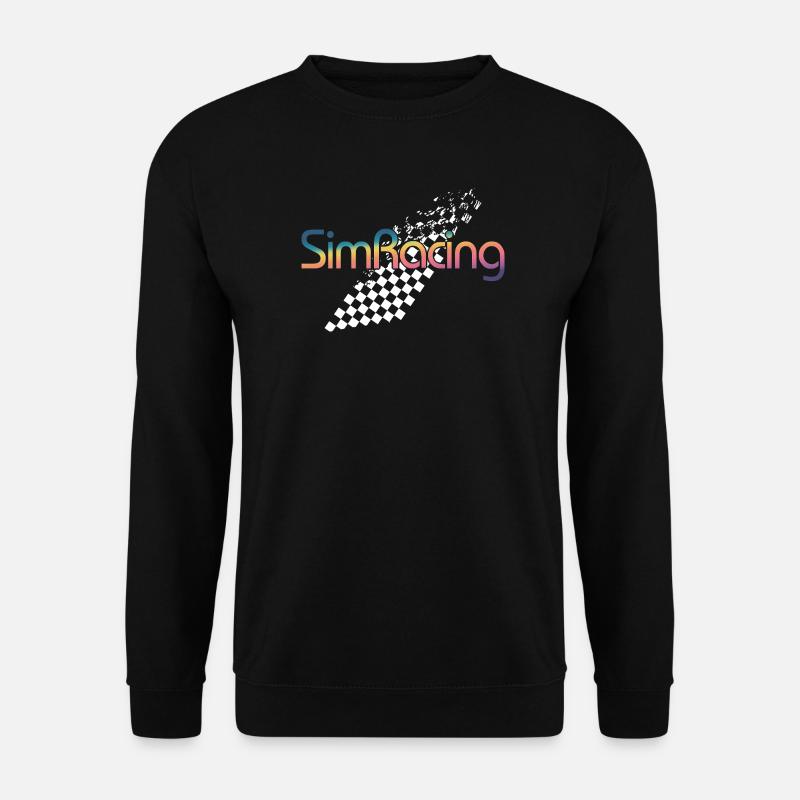 SimRacing Gradient Logo - Unisex Sweatshirt - black