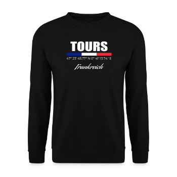 Tours - Unisex Sweatshirt - black - Front - Alina (178cm) & Michal (187cm)
