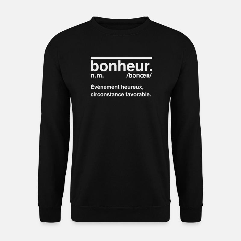 Glückswörterbuch-Stildefinition - Unisex Pullover - Schwarz