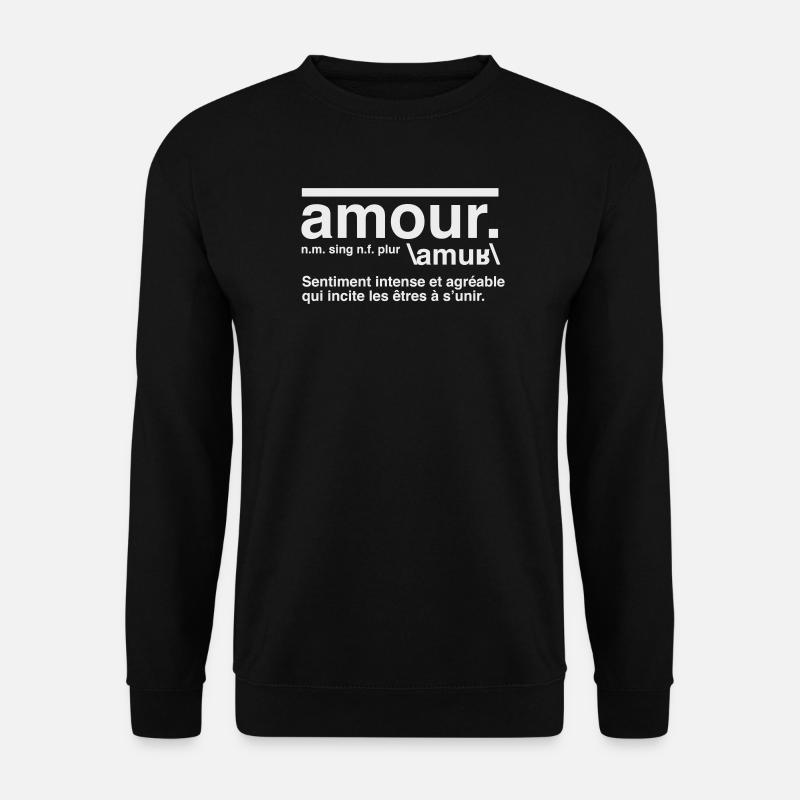 Love Definition Dictionary Style - Unisex Sweatshirt - black