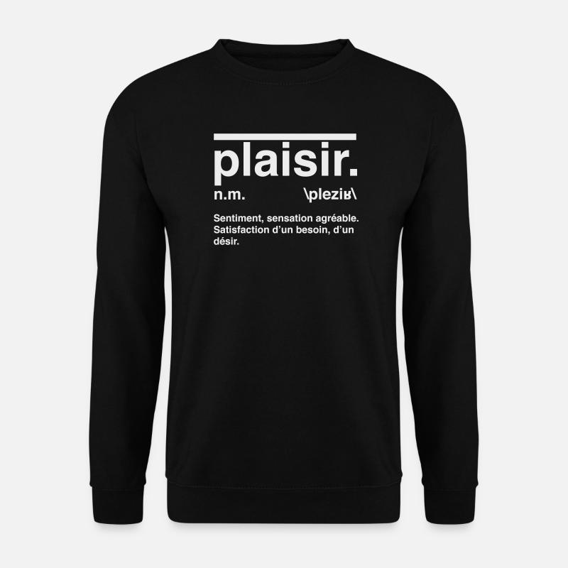 Pleasure Definition Dictionary Style - Unisex Sweatshirt - black