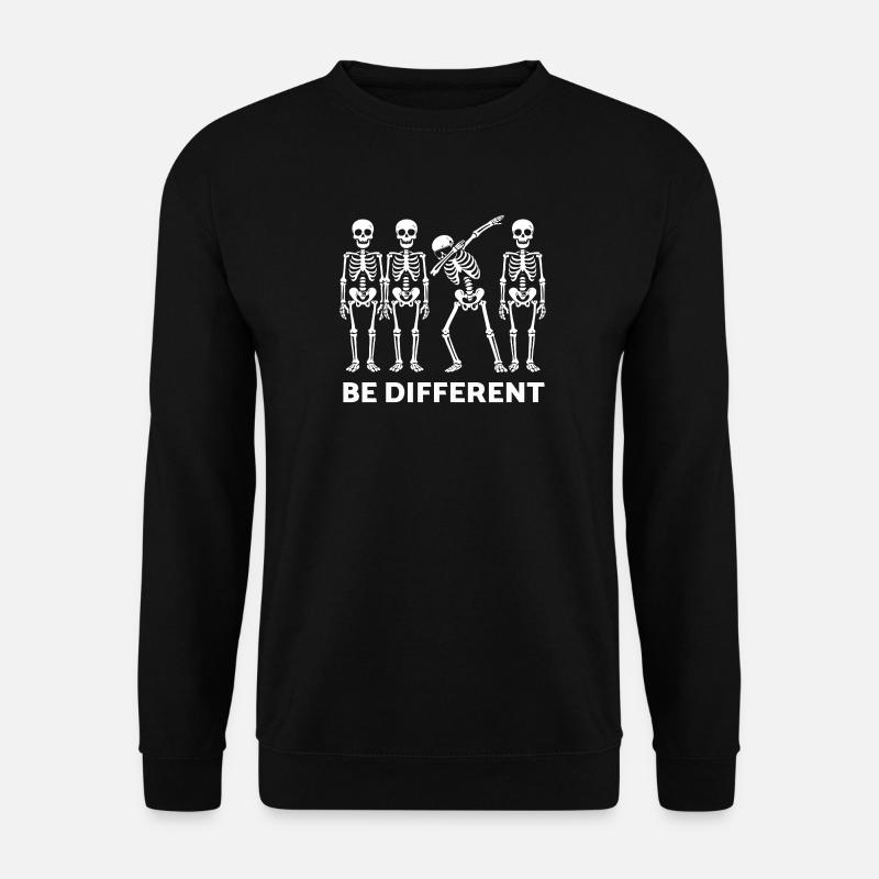 Be Different Skeleton Statement - Unisex Pullover - Schwarz