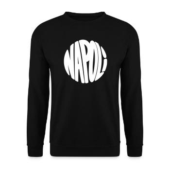 Lettres Naples en cercle - Sweat-shirt Unisexe - noir - Devant - Alina (178cm) & Michal (187cm)