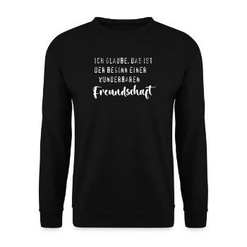 Wonderful friendship - Unisex Sweatshirt - black - Front - Alina (178cm) & Michal (187cm)