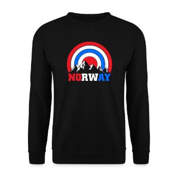 Norwegen Oslo Skandinavien Norweger - Unisex Pullover - Schwarz - Vorne - Alina (178cm) & Michal (187cm)