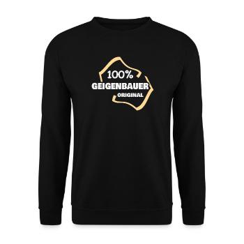 Geschenk für Geigenbauer - Unisex Pullover - Schwarz - Vorne - Alina (178cm) & Michal (187cm)