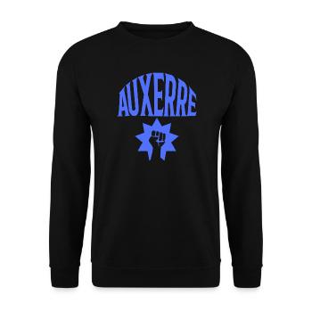 Auxerre - Unisex Pullover - Schwarz - Vorne - Alina (178cm) & Michal (187cm)
