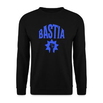 Bastia - Unisex Pullover - Schwarz - Vorne - Alina (178cm) & Michal (187cm)