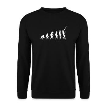 Évolution du tennis - Sweat-shirt Unisexe - noir - Devant - Alina (178cm) & Michal (187cm)