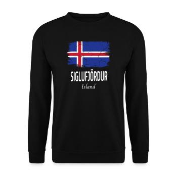 Siglufjördur - Sweat-shirt Unisexe - noir - Devant - Alina (178cm) & Michal (187cm)